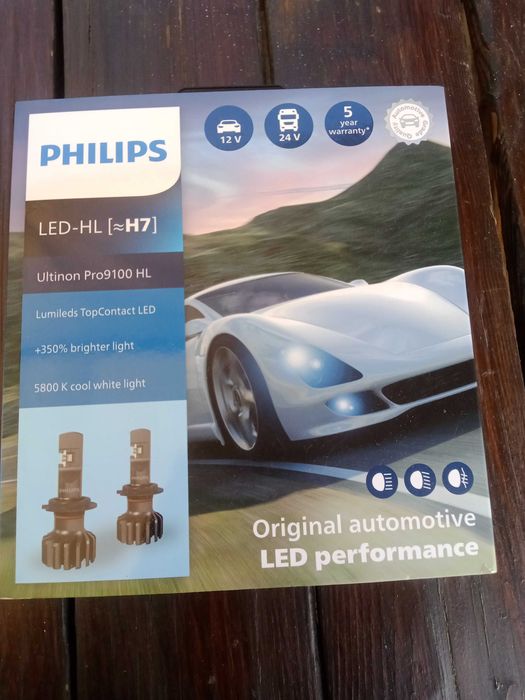 лед крушки PHILIPS ULTINON PRO 9100 HL H7