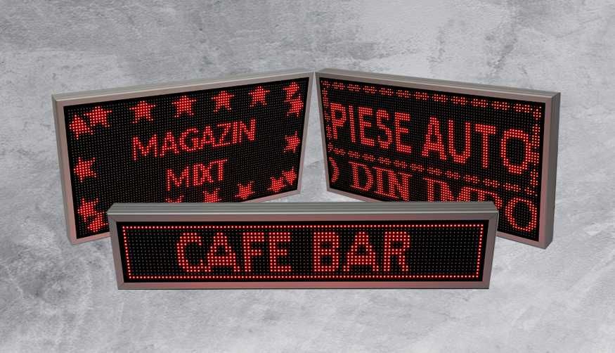RECLAME LED PROGRAMABILE / Afisaj text programabil / Casete luminoase