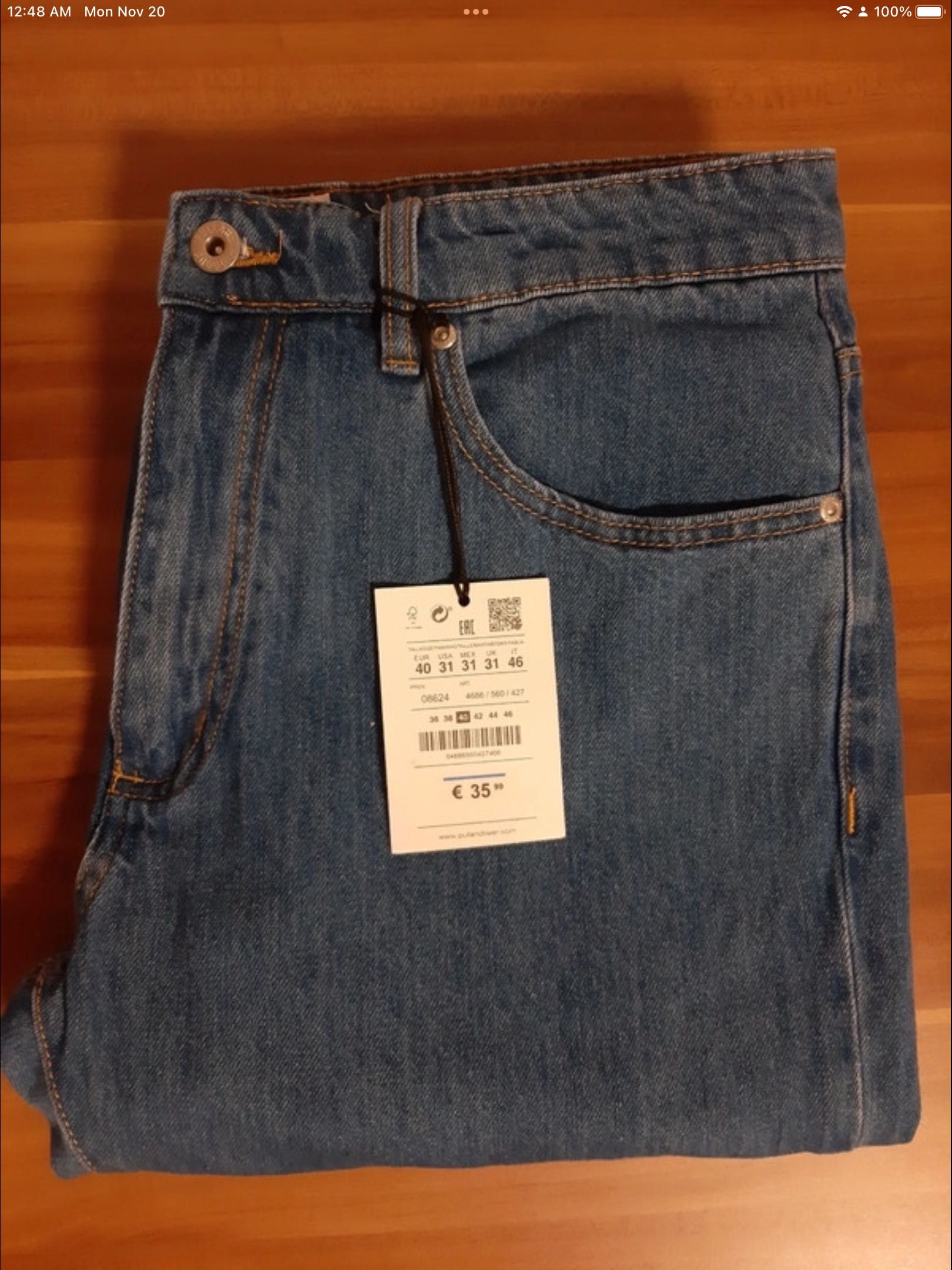 Pantaloni denim P&B