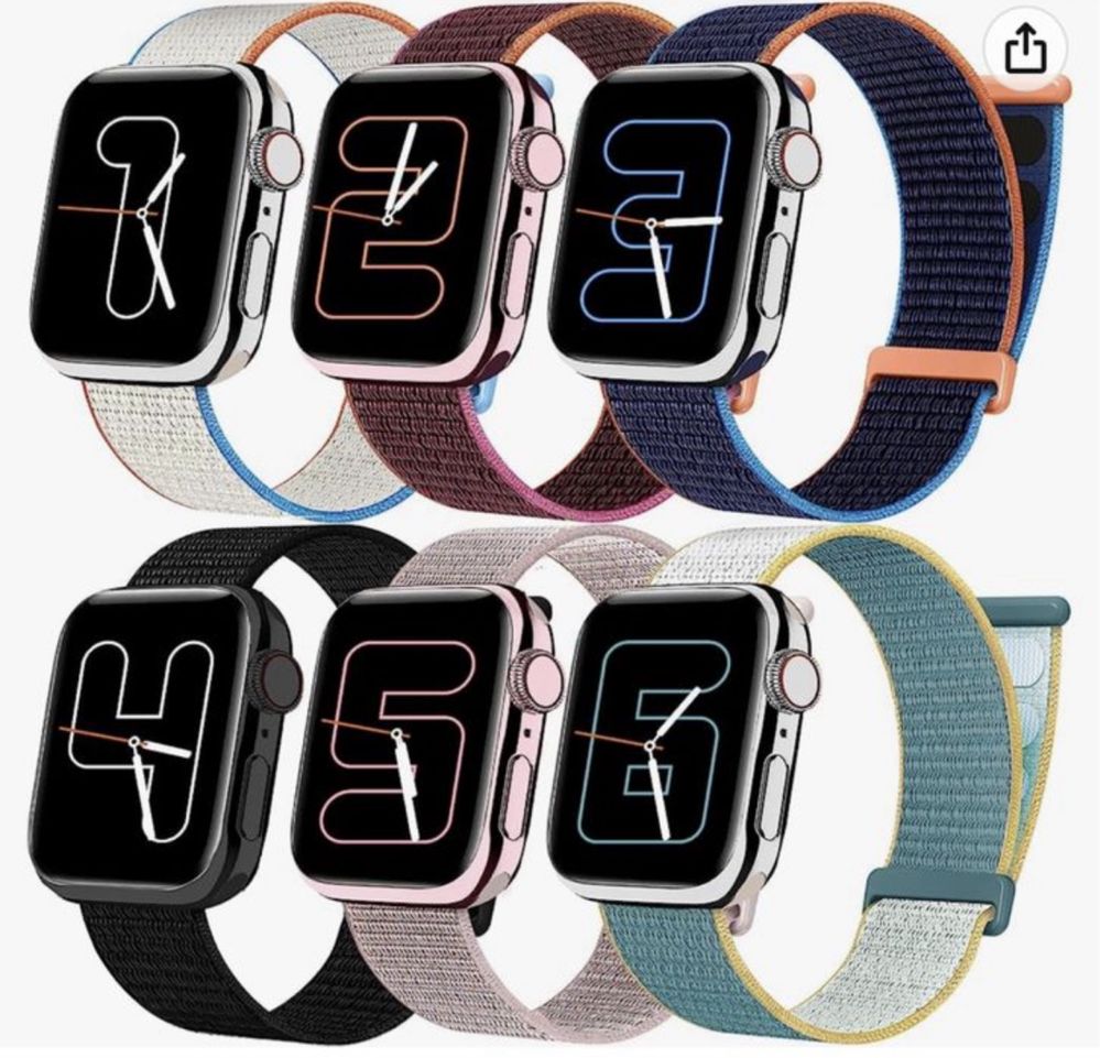 Curea Incarcator Compatibila Ceas Apple Watch Material Scai Textil