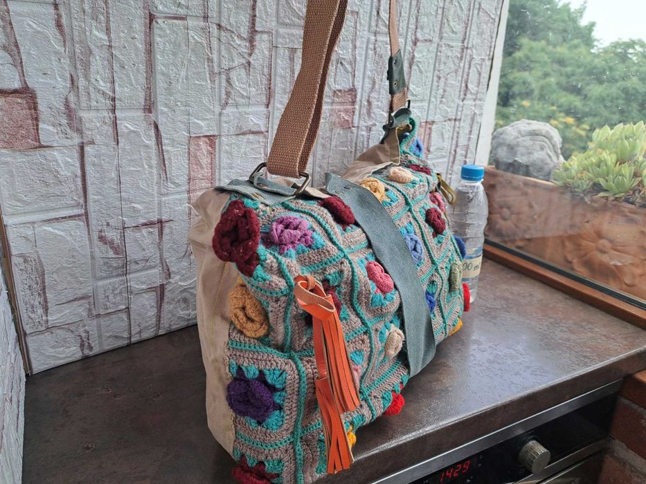 дамска чанта ,плетена торба