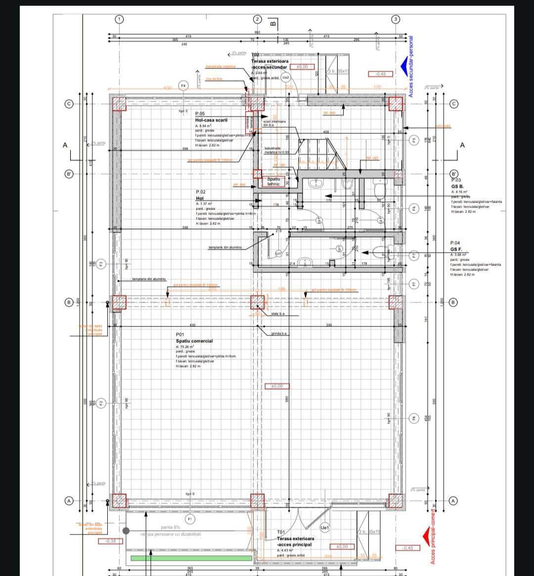 85mp spatiu comercial/birou clasa A, locuri de parcare, Bd. Pacurari