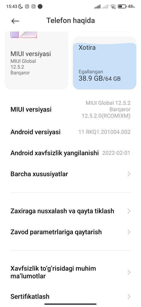 Redmi note 8 
Hotira 64
Kar dak bor
Abmen faqat iphone 7 8 larga kelis