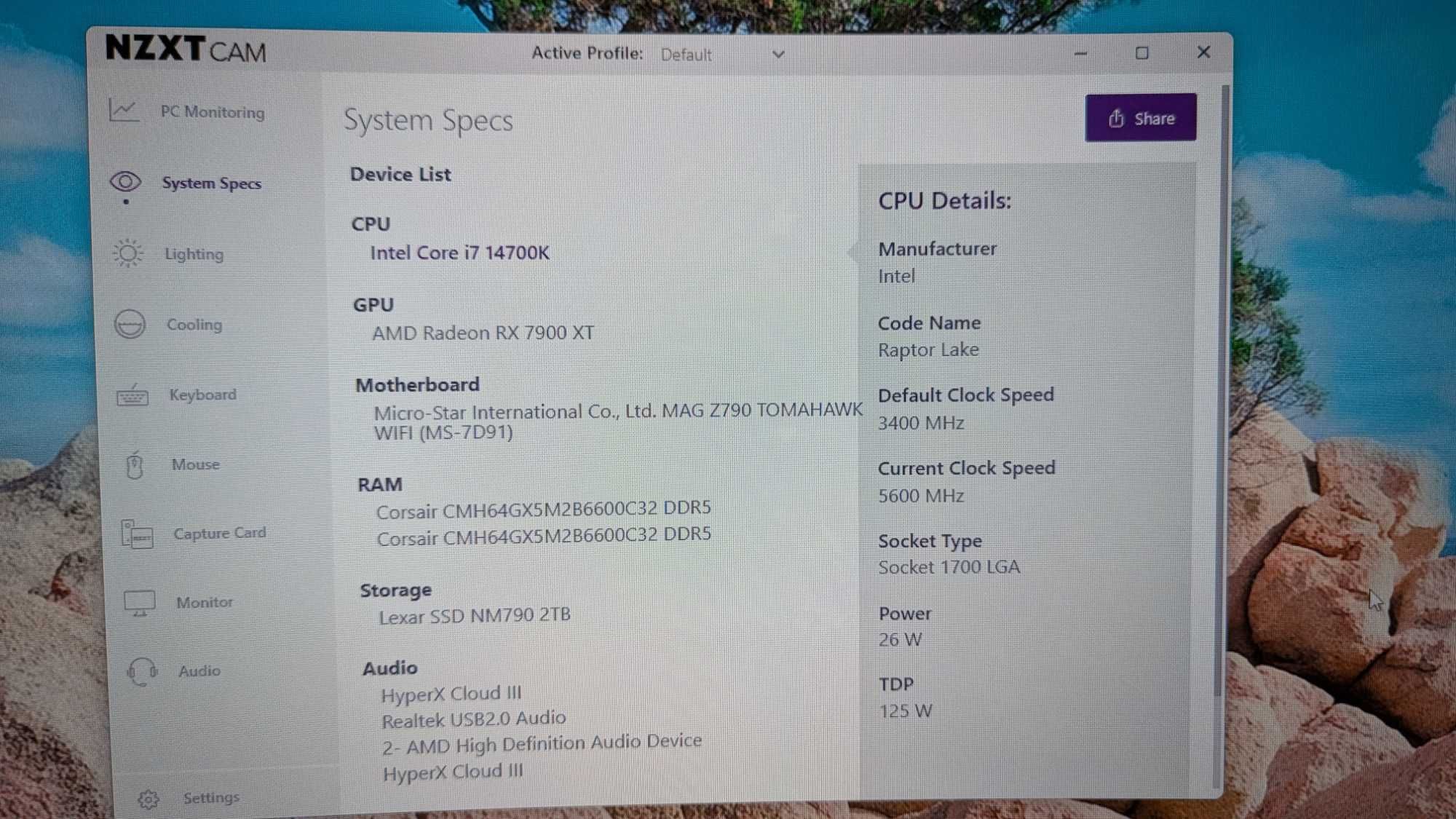 PC gaming i7 14700k Rx 7900xt 20gb msi z790 64gb ddr5 6600mhz 2tb nvme