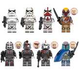 Set 8 Minifigurine tip Lego Star Wars cu Vizsla si Incinerator Trooper