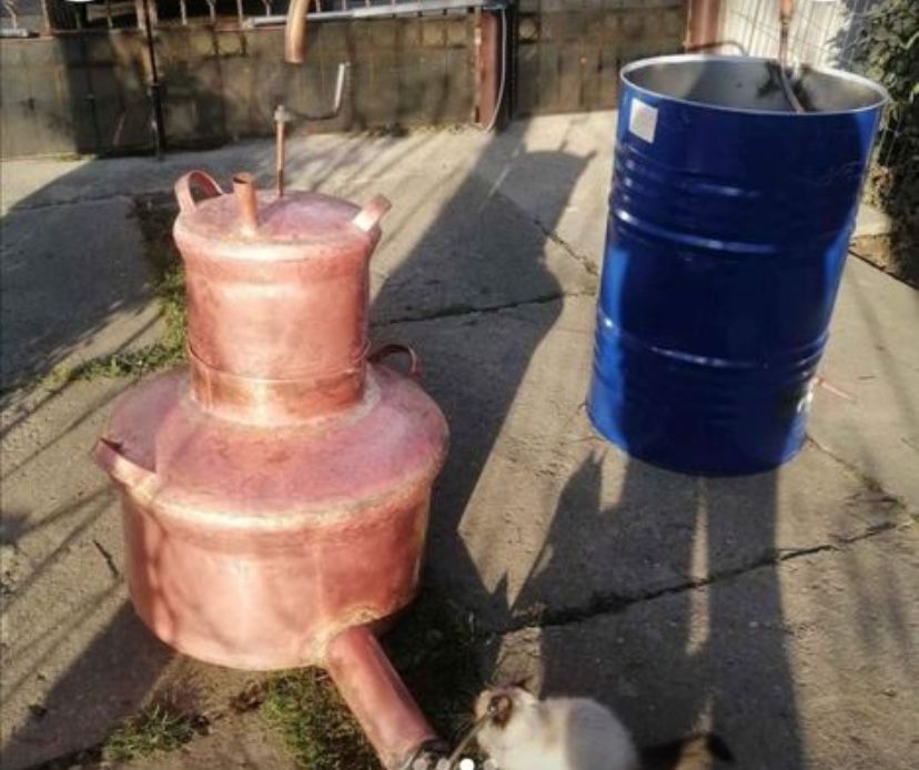 Cazan de tuica 100 litri nou din cupru