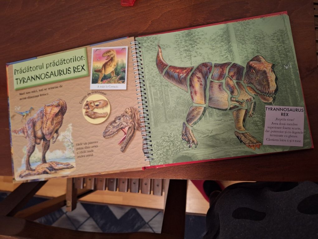 Carte cu sabloane - Sa desenam dinozauri.