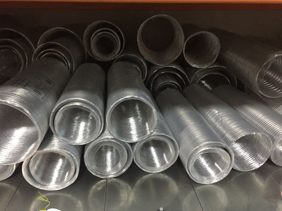 Алюминиевая гофра, Гофротруба из полиэфирной пленки и алюминиевой фоль