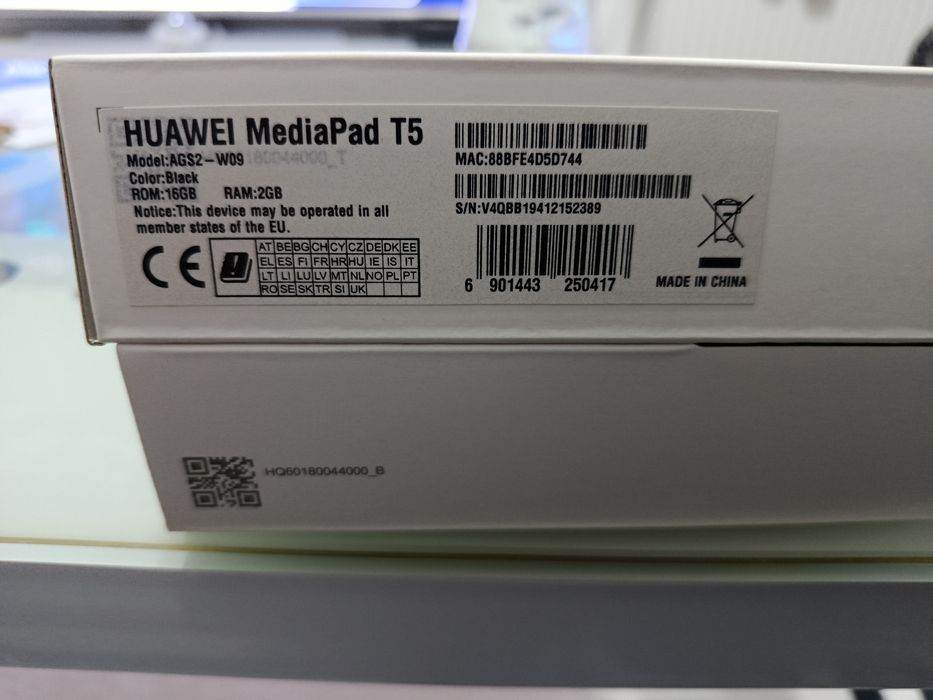 Huawei Mediapad T5, Octa Core, 2.36 GHz, 10.1", 2GB RAM, 16GB