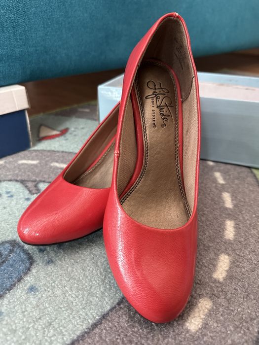 Pantofi rosii cu toc 5,5cm