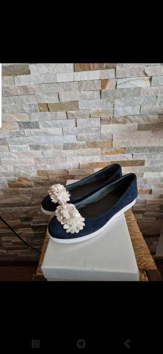 Balerini bluemarine 100% piele, masura 37,5