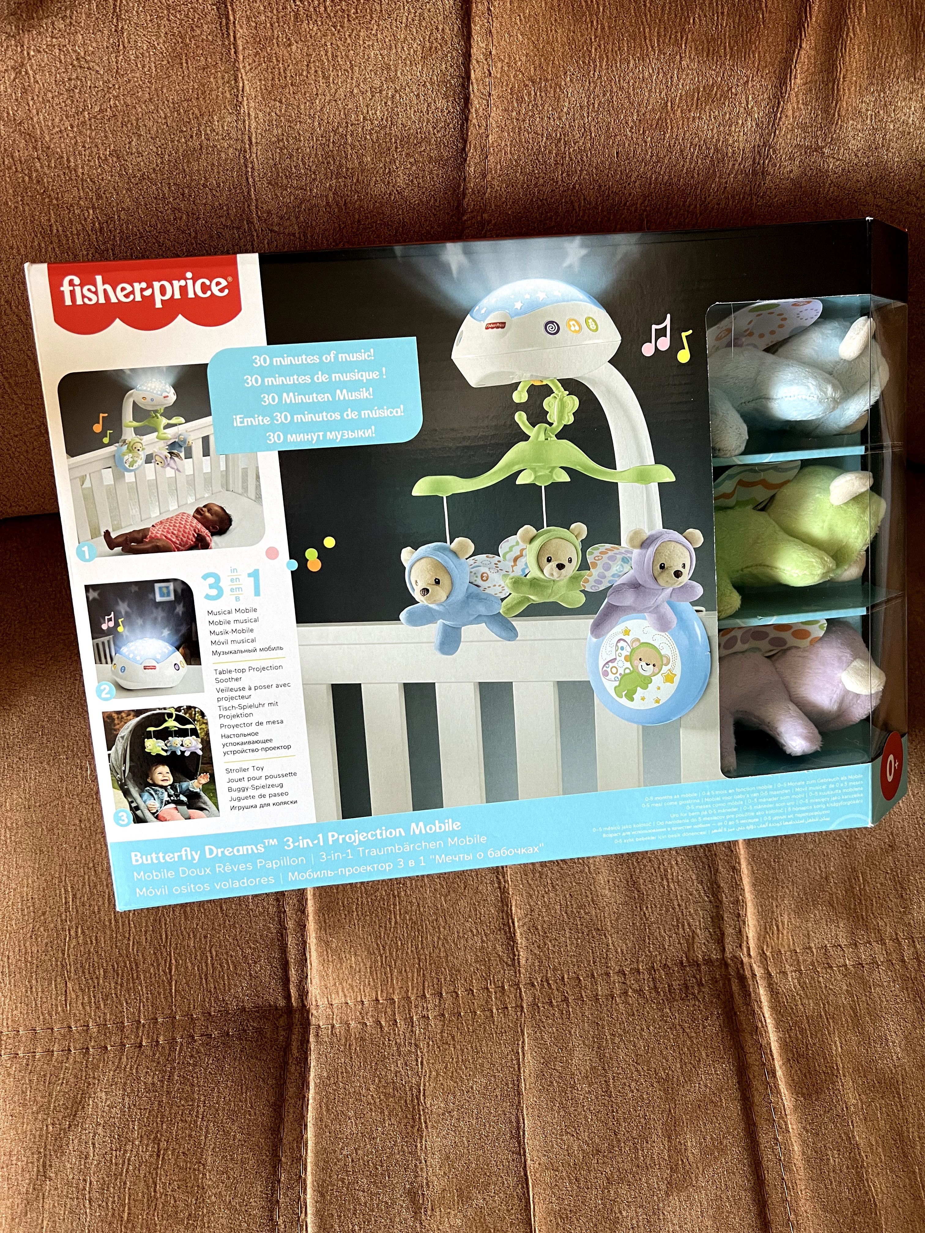 Музикална въртележка за легло Fisher Price Butterfly dreams