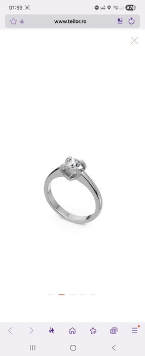 Inel de logodna Teilor cu diamant