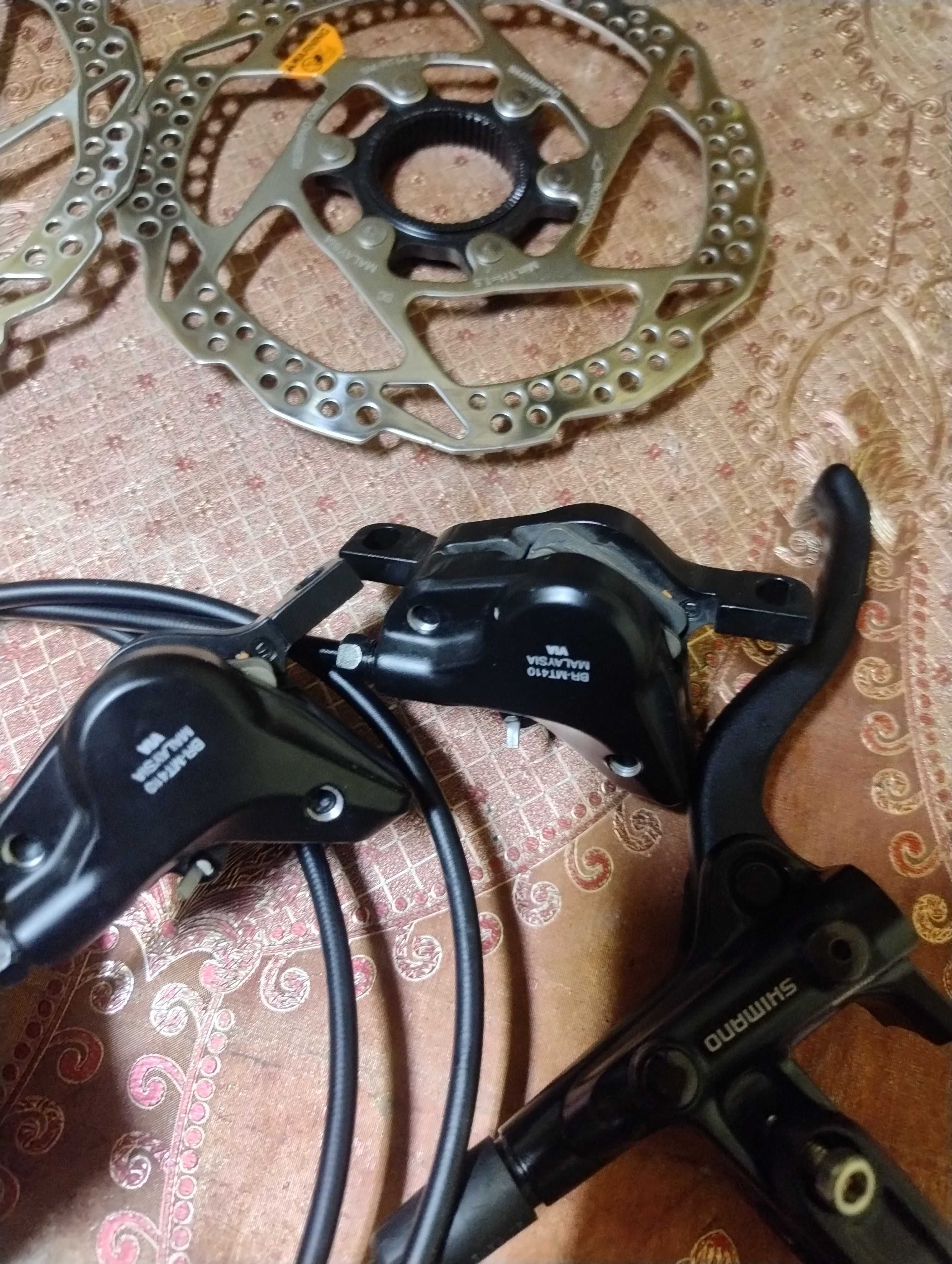 Shimano DEORE BL-M4100/BR-MT410 set frane disc fata+spate+discuri+ulei