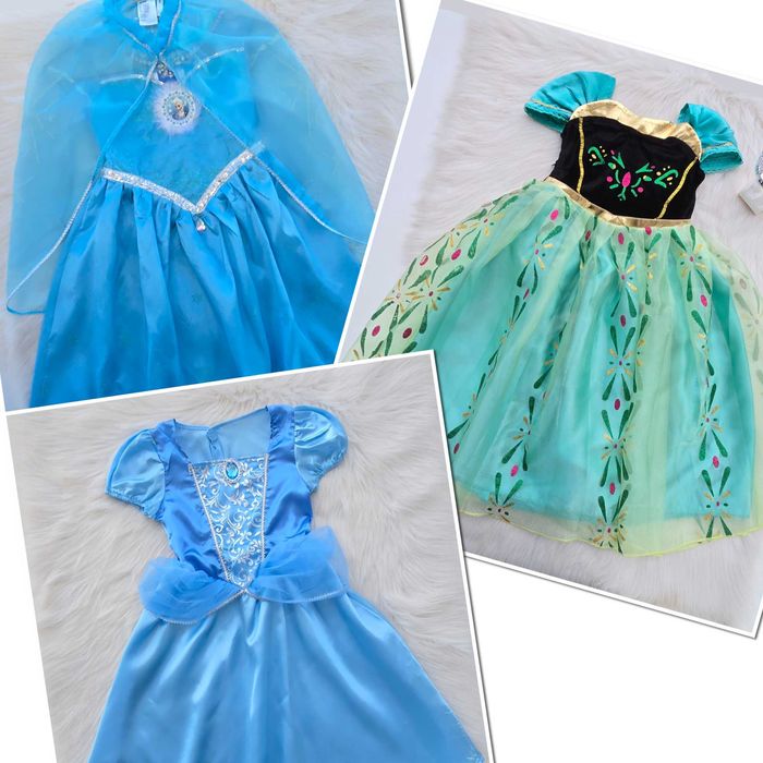 Детска рокля Елза и Анна от Замръзналото кралство и Пепеляшка