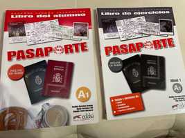 Учебник и тетрадка Pasaporte A1