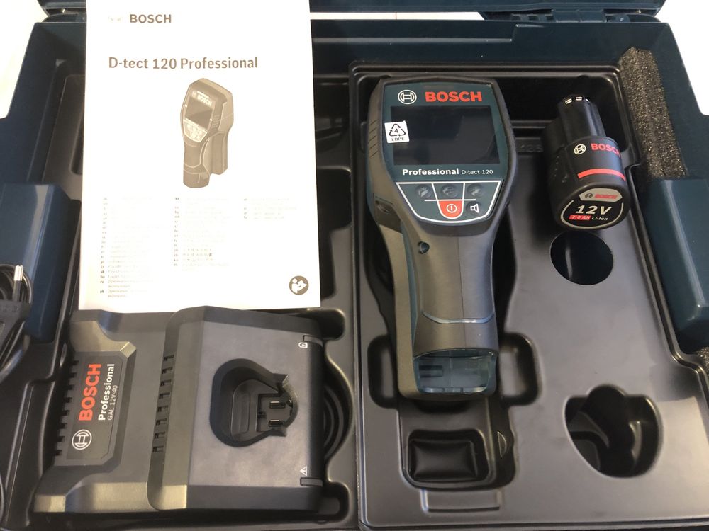 Detector Bosch D-tect 120 scanner de perete 120 mm Nou
