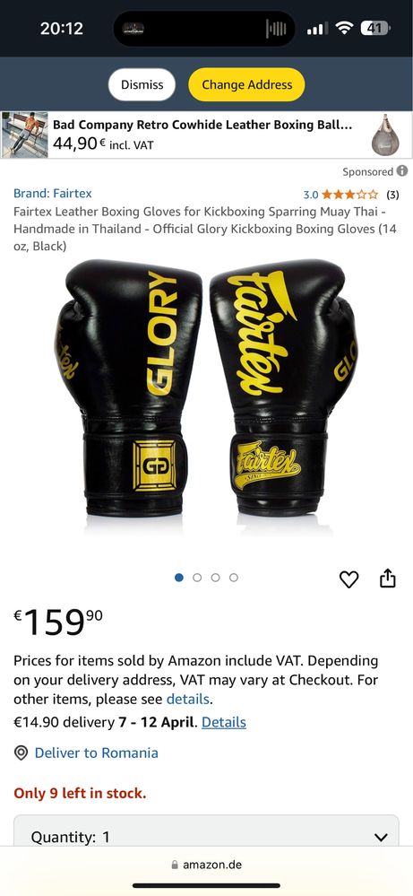 Manusi de box si mma profesionale