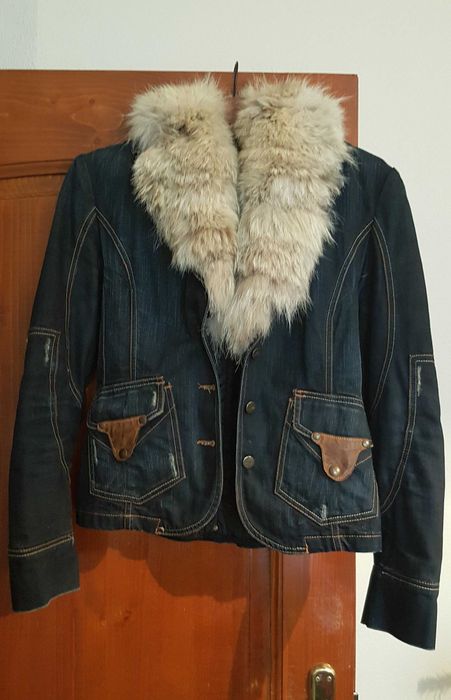 Дамско яке с лисича яка, S размер, Sexy Woman