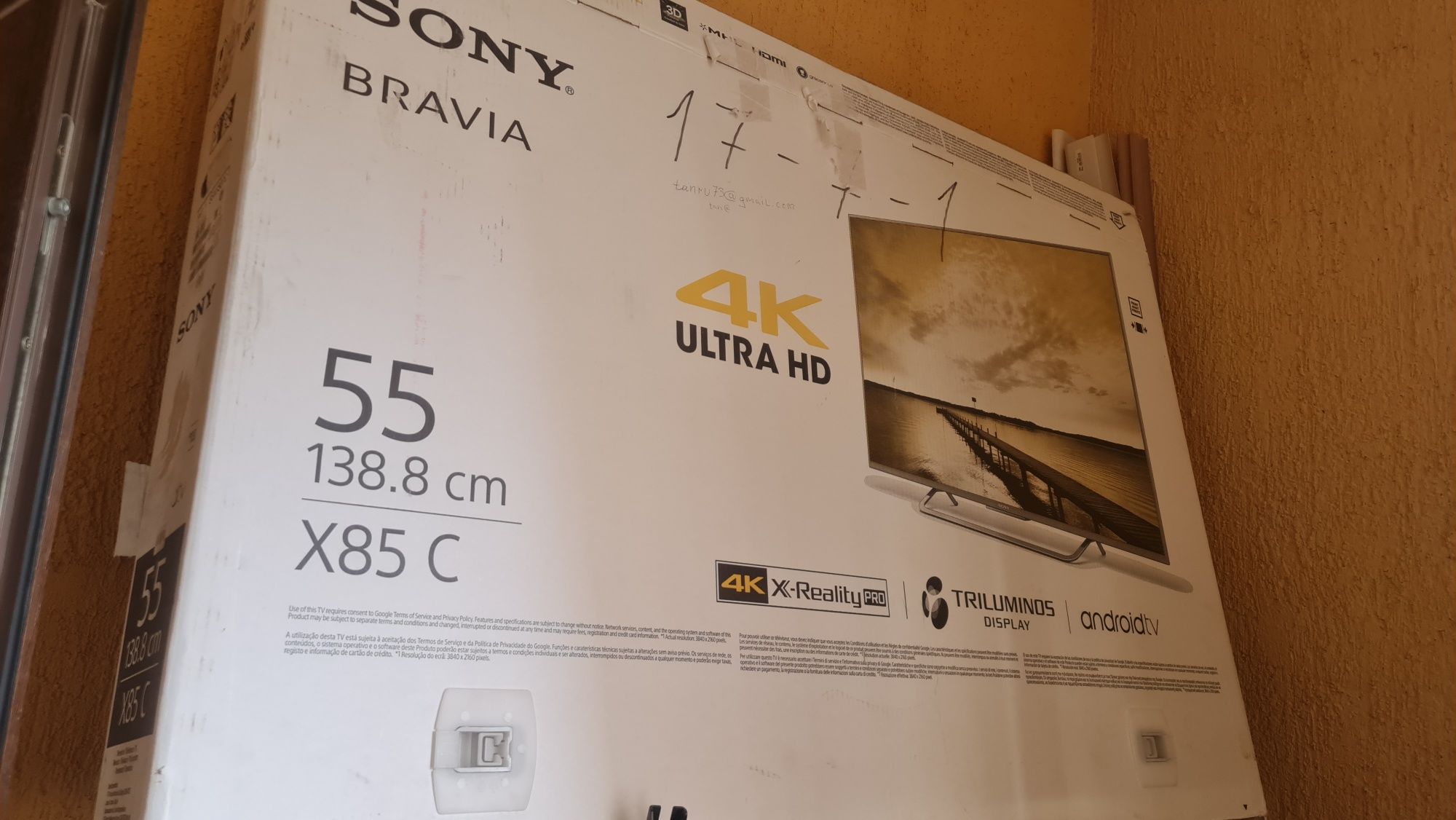 Телевизор SONY KD - 55x8507c (не исправен).