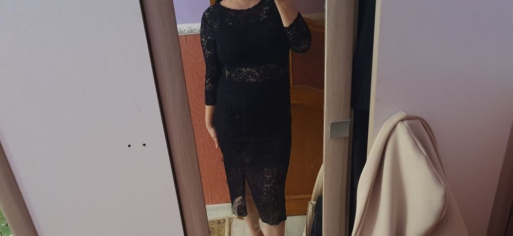 Гипюр кружевное платье коктеильное вечернее