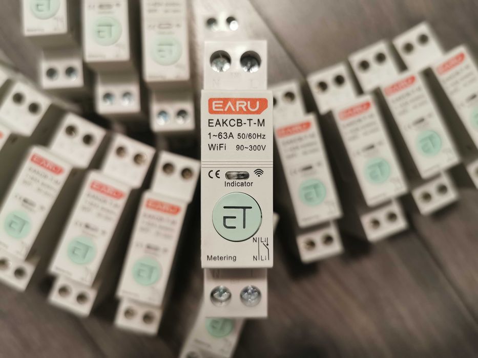 Siguranta Smart WIFI Tuya/SmartLife cu masurare consum 1-63A 1P+N EARU