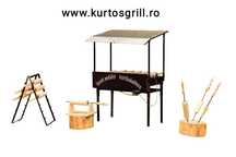Aparat kurtos kalacs pe carbuni cu 3,4,5,6,7 sau cu 10 axe nou