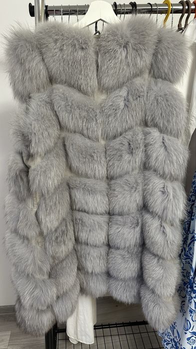 Vestă blană naturală vulpe