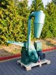 Moara profesionala cu ciclon 11 KW, motor inclus : max. 1500 kg/h