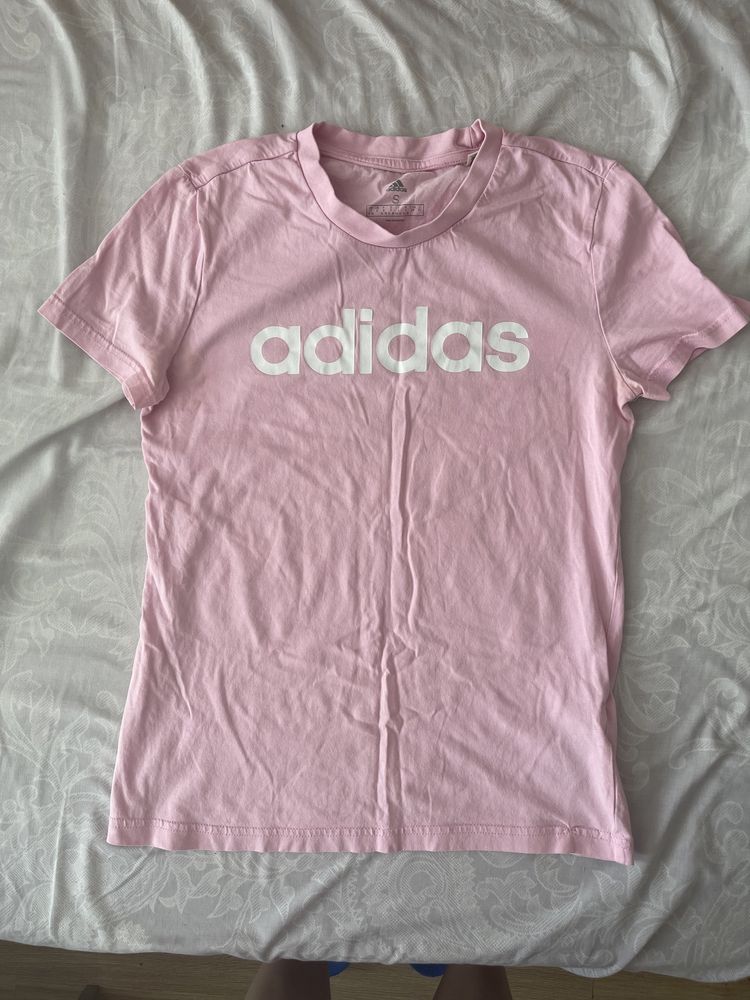 Дамски оригинален потник Reebok, розова тениска Adidas