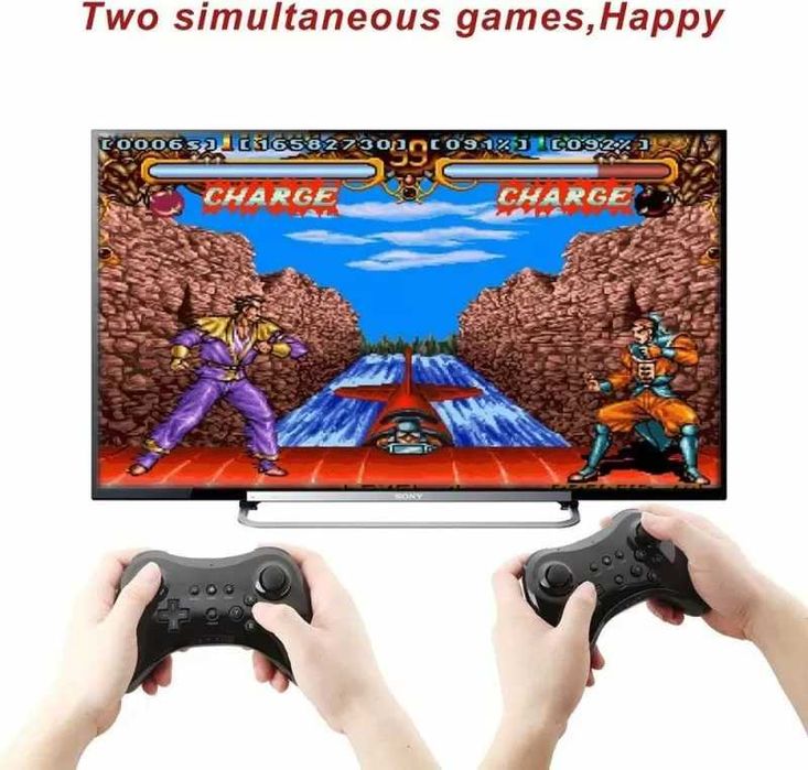 Съвместим Wii U Classic Wireless Pro Controller, черен