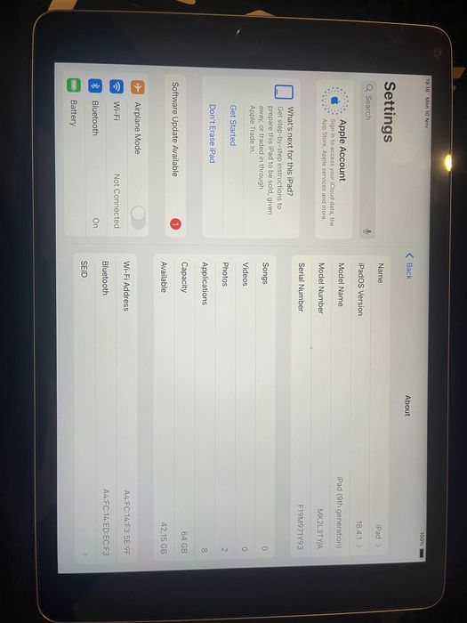Таблет IPad 9 gen 64gb WiFi.