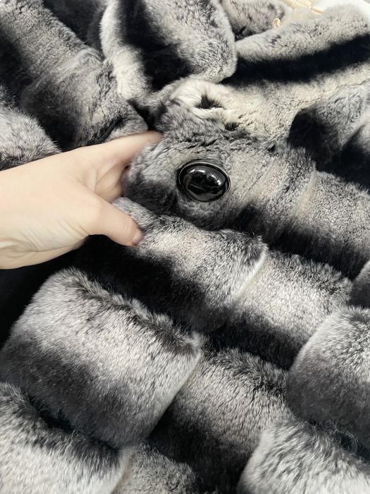 Haină de blană naturală- chinchilla rex