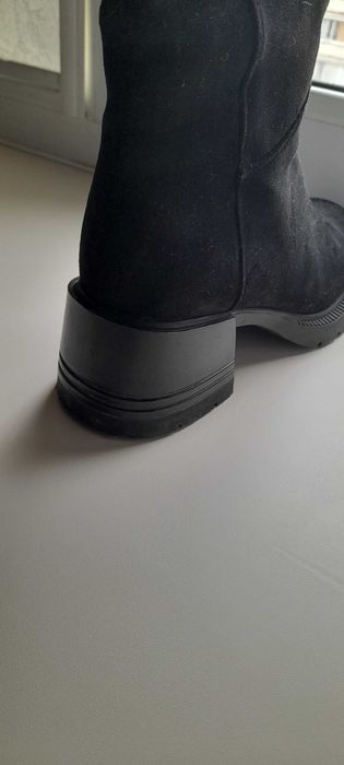 зимние сапоги из замши