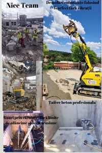 Taiat taiere decupare spart demolat beton profesional,gauri de carota