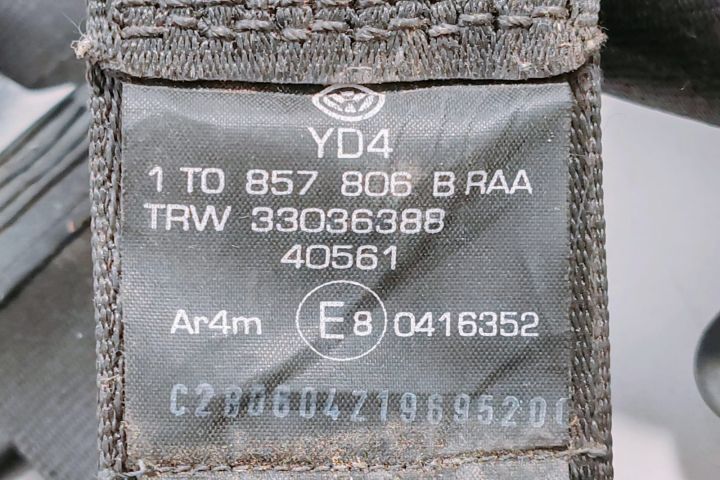 Centura de Siguranta  dreapta spate 1T0857806B Volkswagen VW Touran p