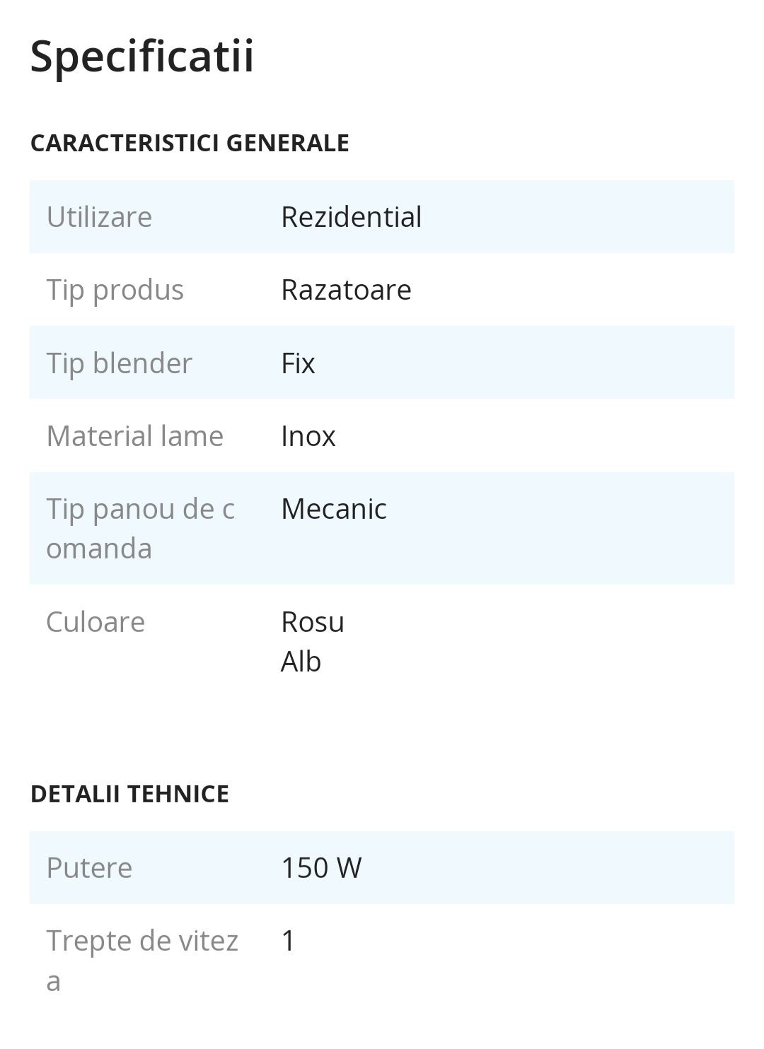 Razatoare electrica Tefal