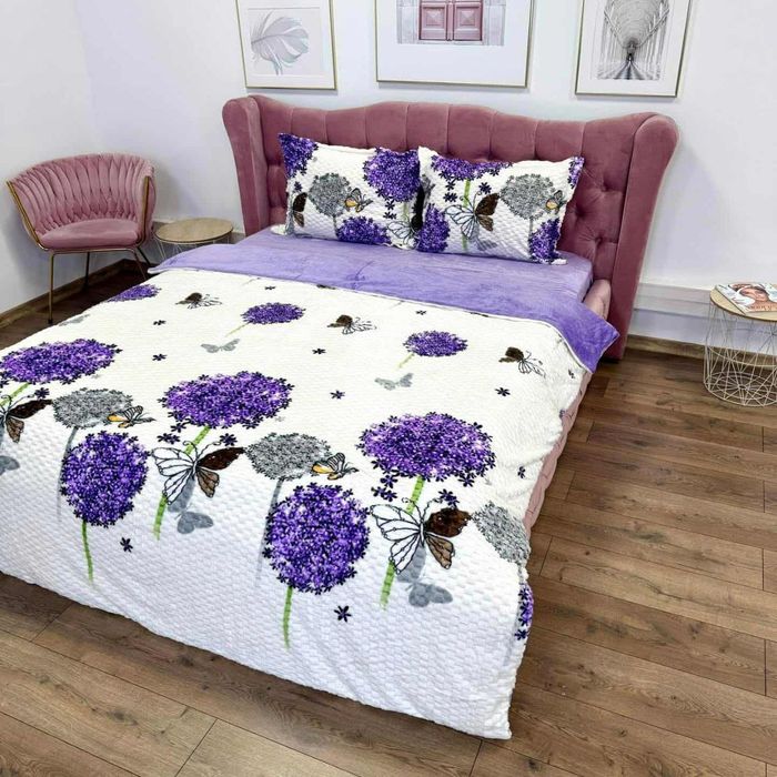 Lenjerie de pat groasă creponata