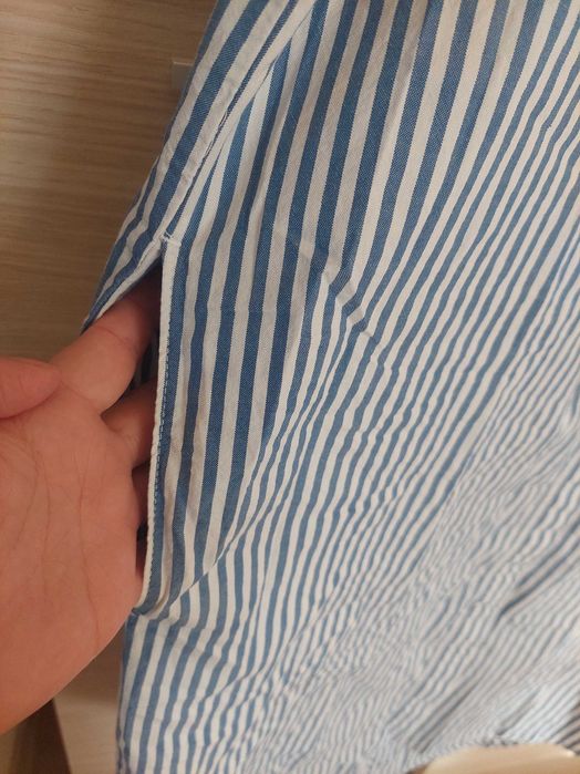 Rochie tip camasa cu dungi - Marimea M-L