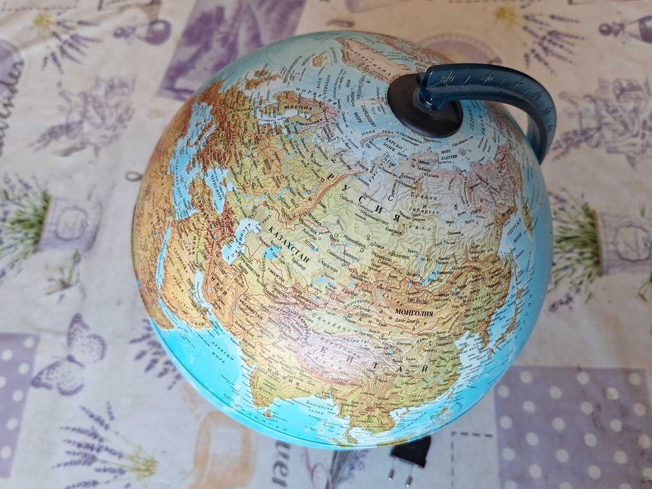 Лампа глобус - карта на света