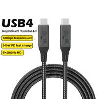 Cablu date USB4 Tip C-C 150 cm 8K 60Hz 4K 144Hz