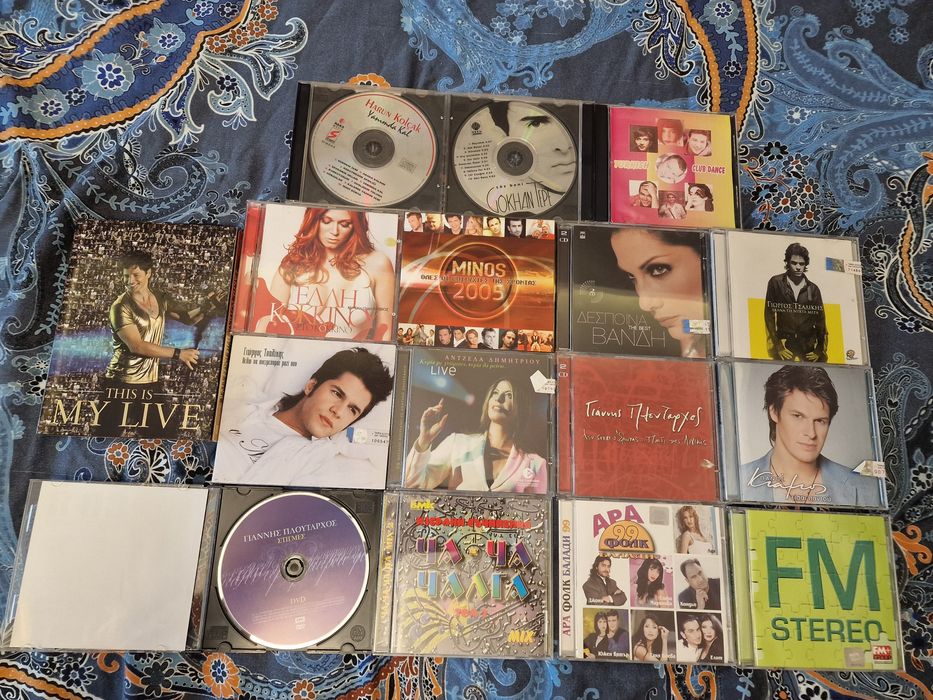 CD и DVD гръцка, българска и турска музика