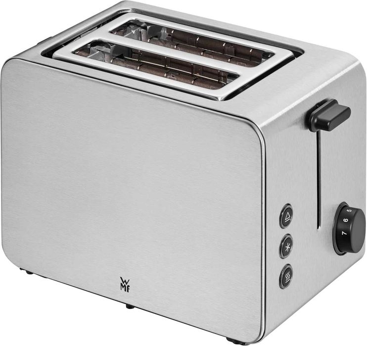 Тостер WMF Stelio, 900W, 7 нива на препичане, Неръждаема стомана