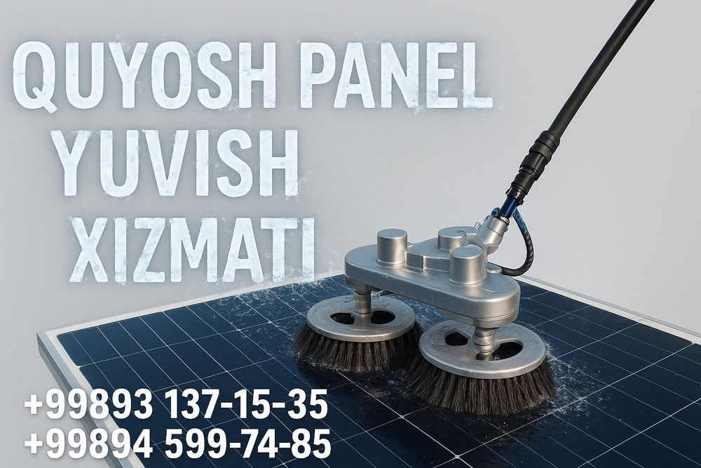 Quyosh panellar o'rnatamiz