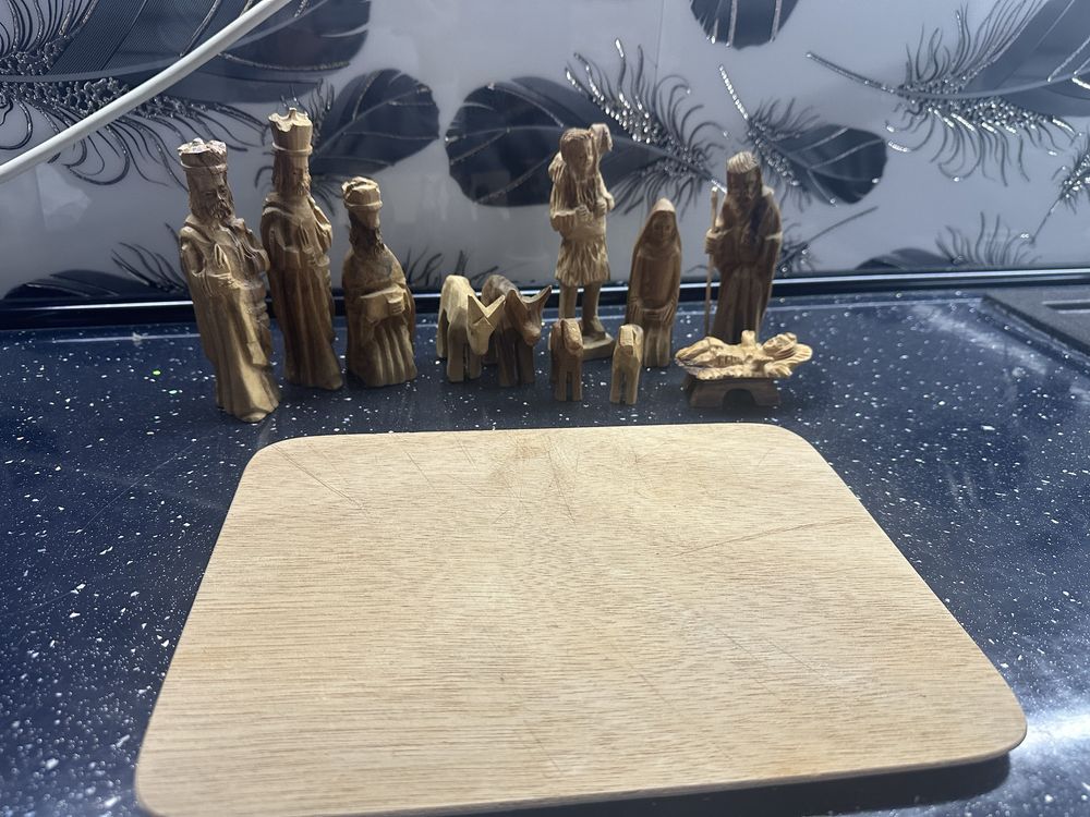 Presepe di natale Ръчно изработени дървени фигури за Рождествена сцена