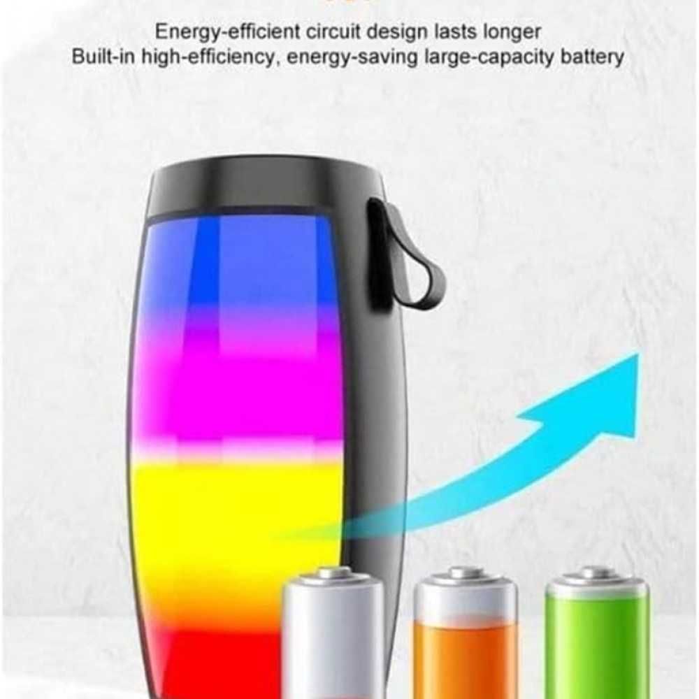 Преносима LED Bluetooth тонколона ZQS1202, Micro SD, USB, FM радио