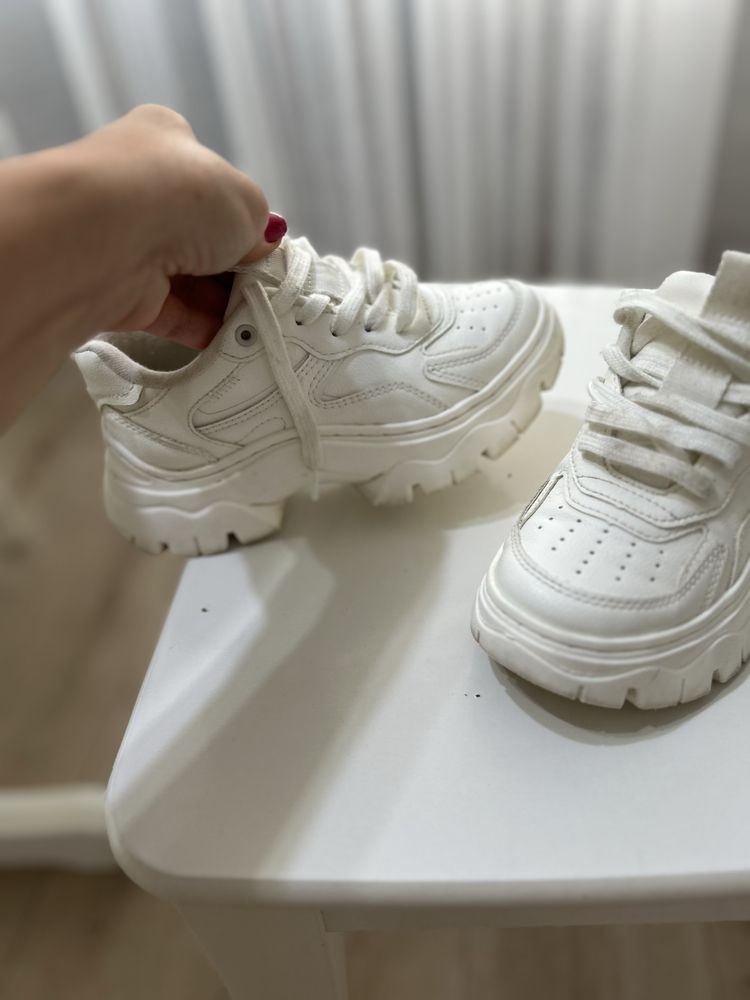 Adidasi Zara piele- talpa inalta