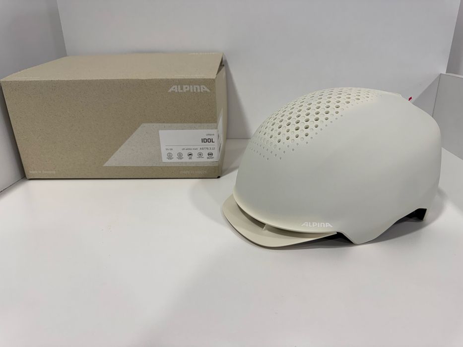 велосипедна каска за градски условия Alpina IDOL off-white matt