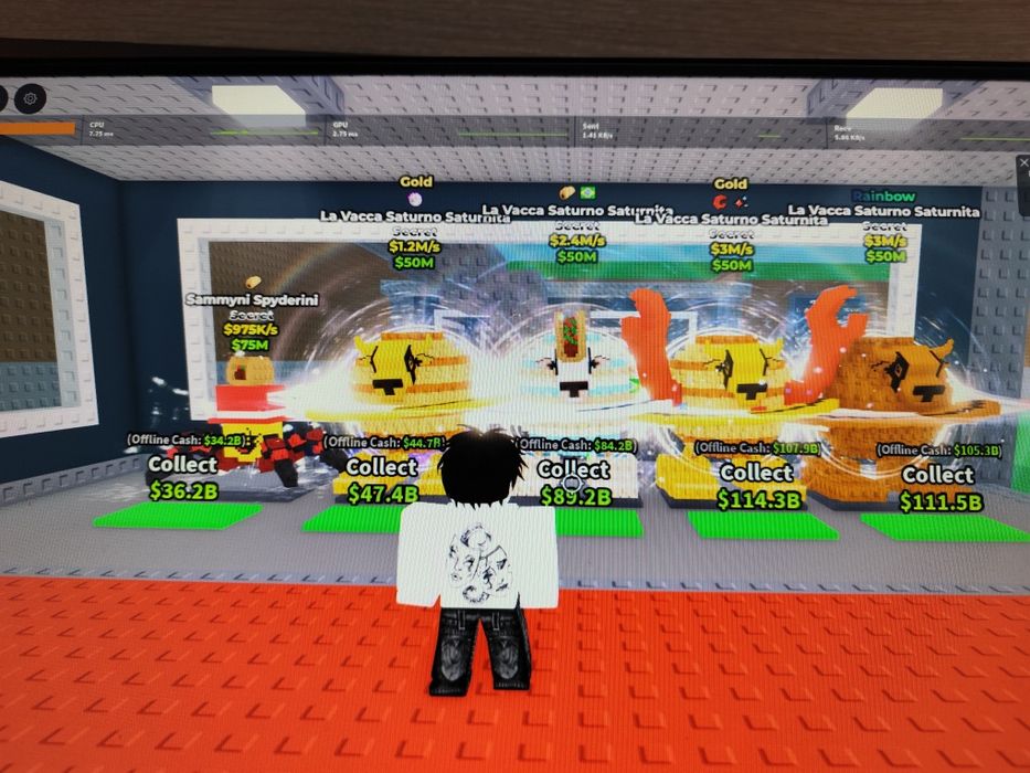 Steal a brainrot секретки 4 La Vacca 4 Blackhole Goat 3 Sammyni Spyder