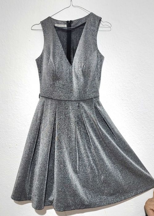Rochie de ocazie argintie Xs S